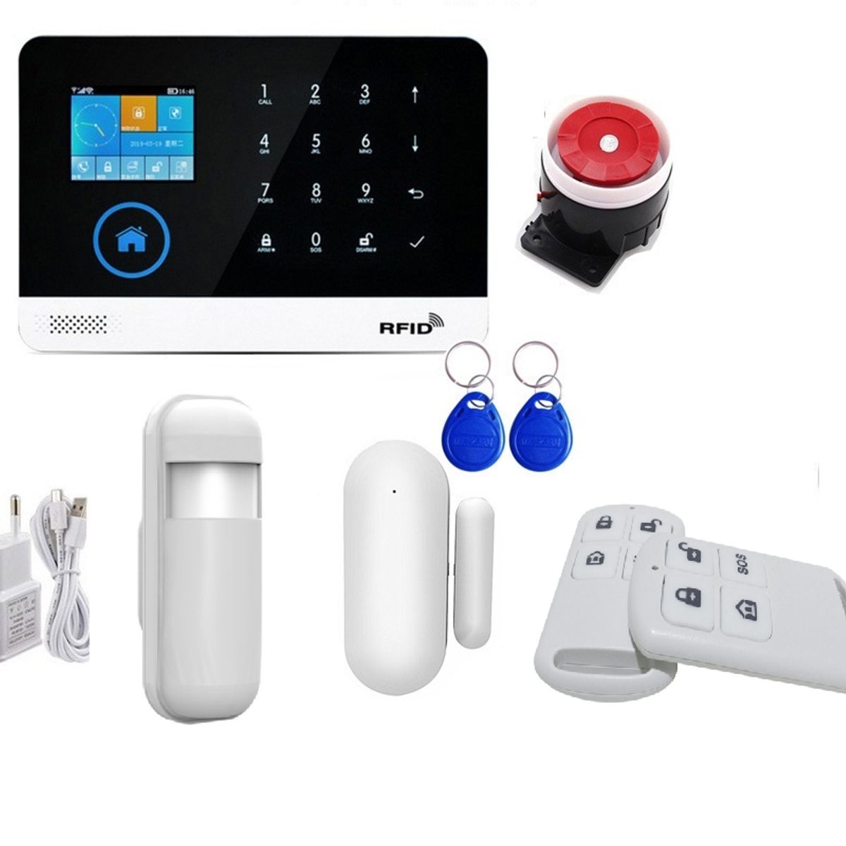 GENERAC - Alarma wifi Tuya Para Casa Oficina con Sirena Solar exterior