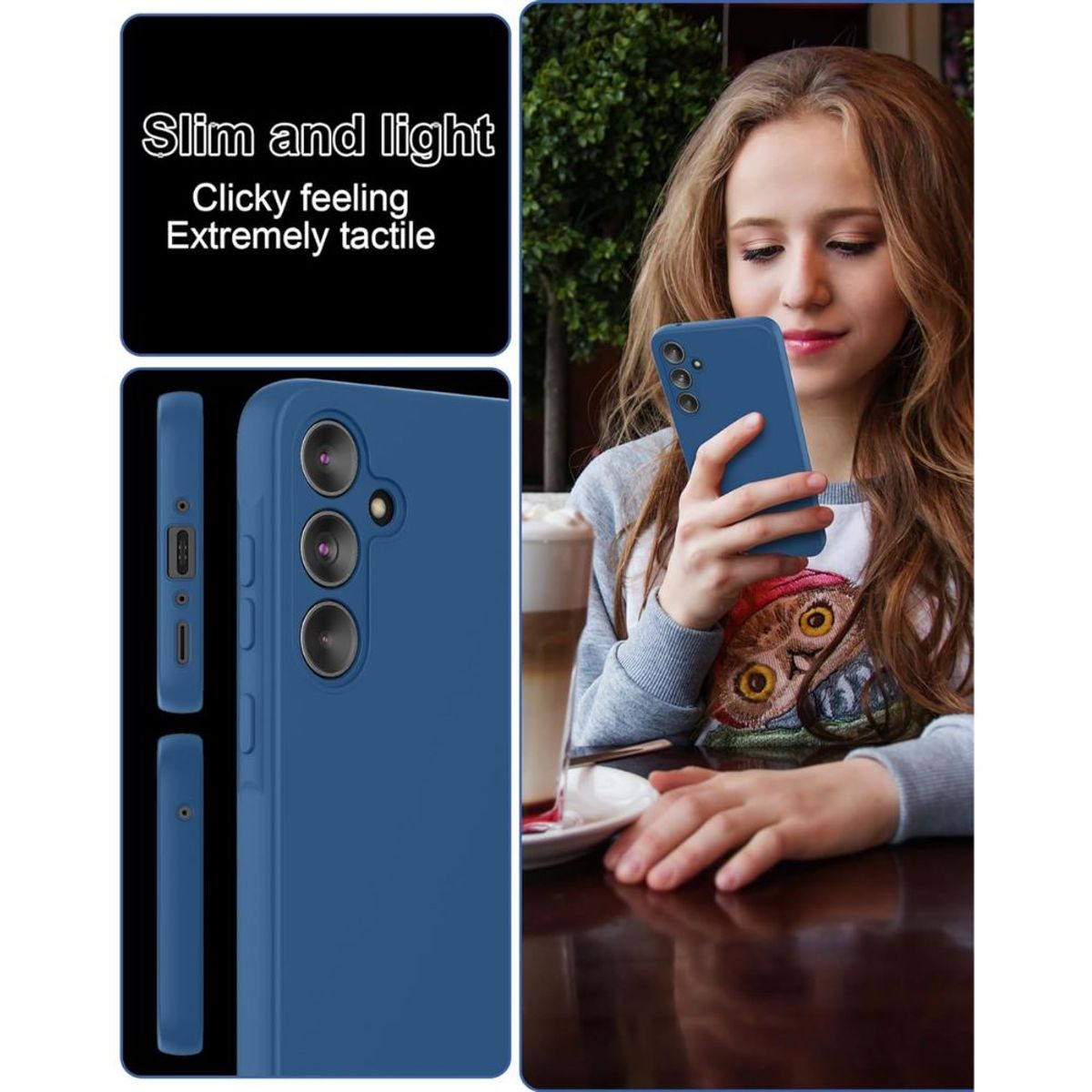 GENERICO - Carcasa para Samsung S25 Plus Silicona Antideslizante Suave