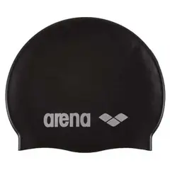 ARENA - Gorro De Natación Classic Silicone Black Gris
