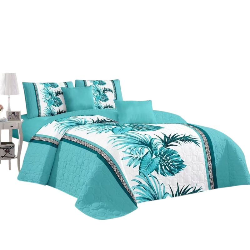 ANGELES DEL HOGAR - CUBRECAMA QUILT DE VERANO CON DISEÑO TF KING