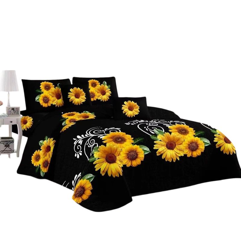 ANGELES DEL HOGAR - CUBRECAMA QUILT DE VERANO CON DISEÑO TF KING