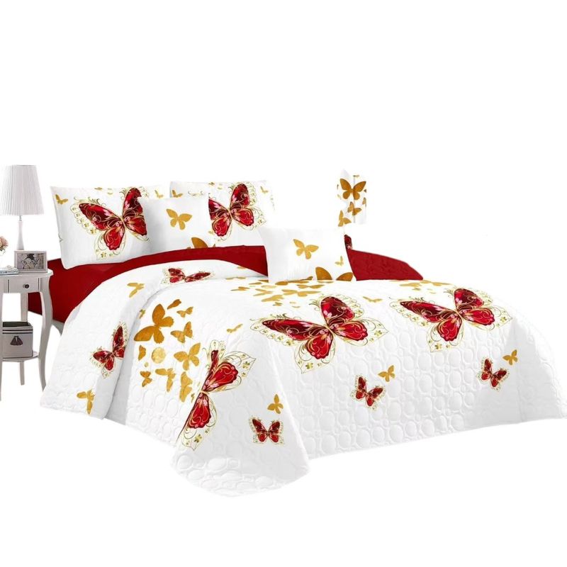ANGELES DEL HOGAR - CUBRECAMA QUILT DE VERANO CON DISEÑO TF KING