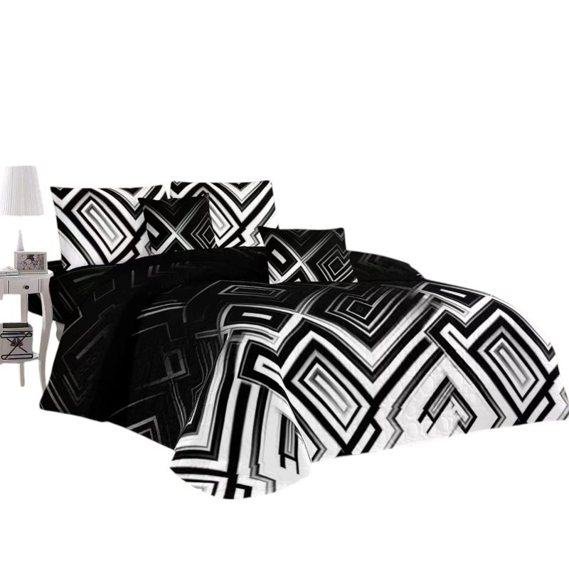 ANGELES DEL HOGAR - CUBRECAMA QUILT DE VERANO CON DISEÑO TF KING