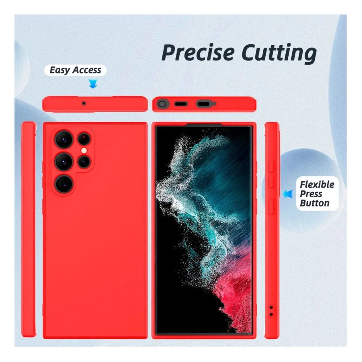 GENERICO - Carcasa para Samsung S25 Ultra Silicona Antideslizante Suave