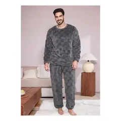 LOOK SHOP - Pijama Hombre Polar Excelente Calidad. Regalo Para Papa 251