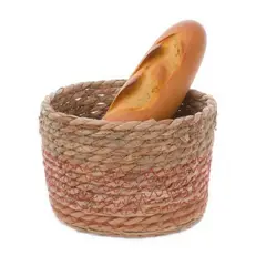 HOMEY - Pack 2 Canasto Tejido De Fibra Natural Panera De Yute