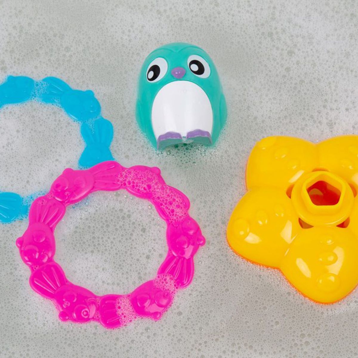 PLAYGRO - Juguete para el baño Apilador de Anillos Flotador y Lanzador