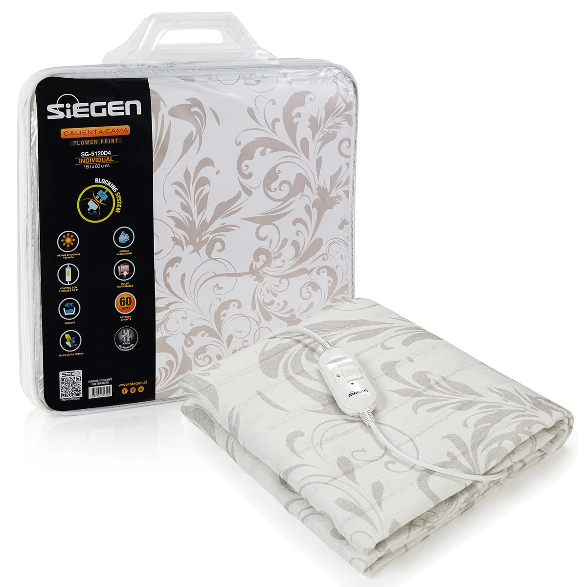 SIEGEN - Calientacama Individual SG-5120D4