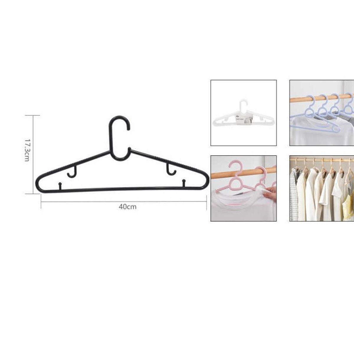 GENERICO - Colgador de Ropa Plástico