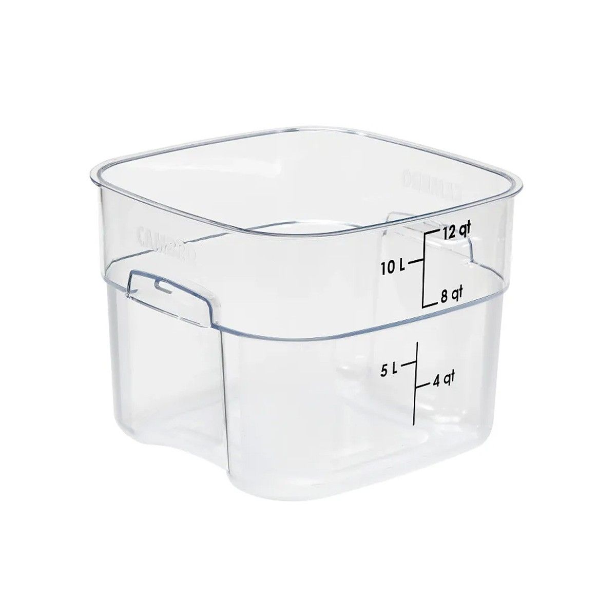 CAMBRO - RECIPIENTE GRADUADO CUADRADO POLICARBONATO 12 LTS