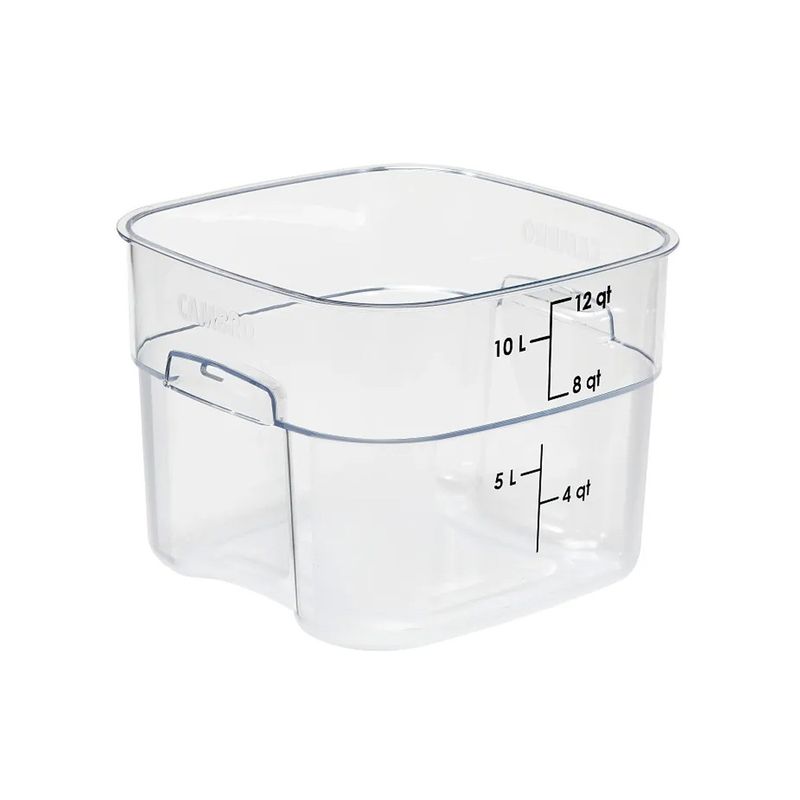 CAMBRO - RECIPIENTE GRADUADO CUADRADO POLICARBONATO 12 LTS