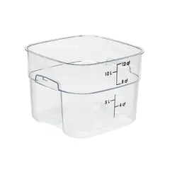 CAMBRO - RECIPIENTE GRADUADO CUADRADO POLICARBONATO 12 LTS