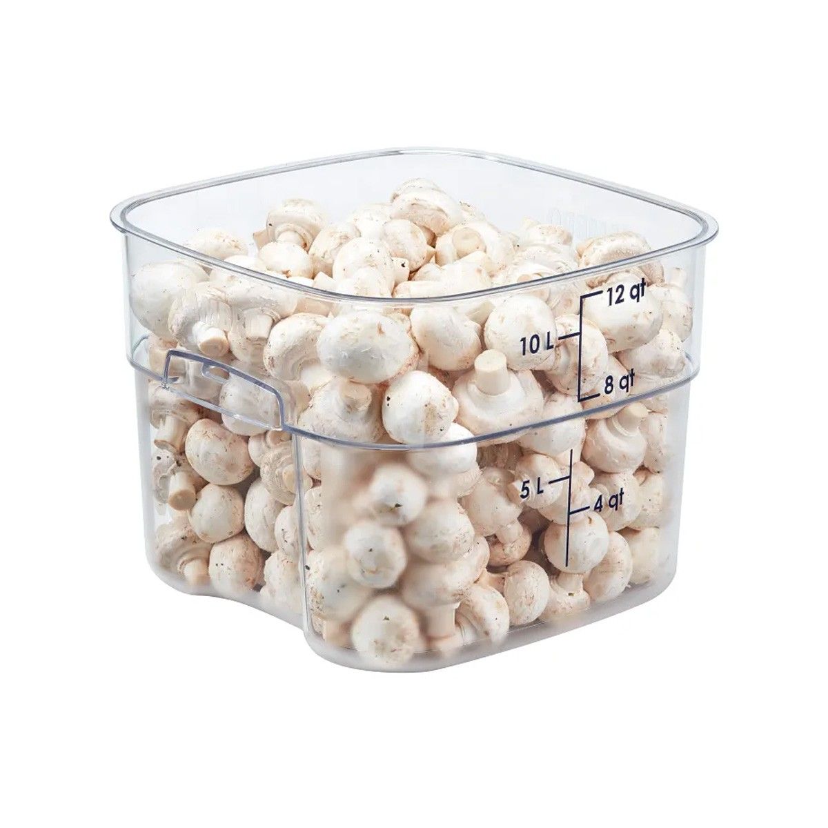 CAMBRO - RECIPIENTE GRADUADO CUADRADO POLICARBONATO 12 LTS