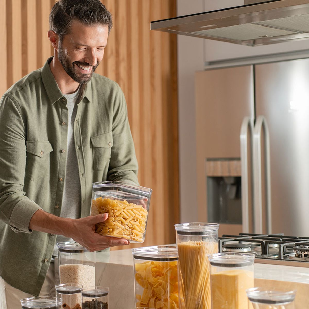 OU - Contenedor Hermético Block Line Transparente 23 lt