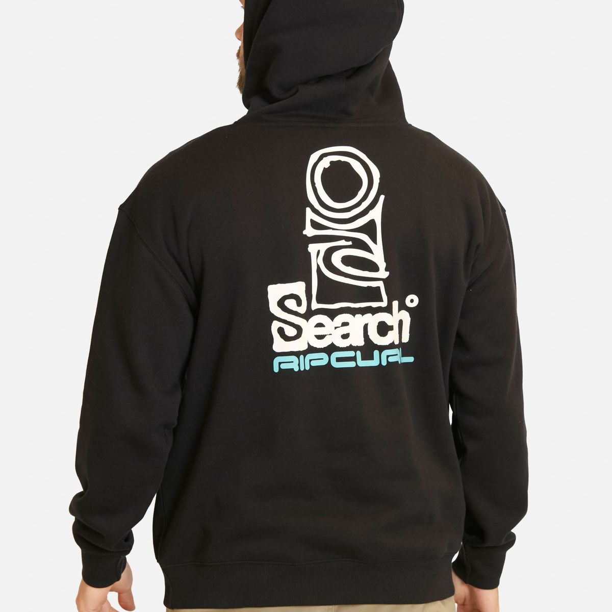 RIP CURL - Poleron Canguro Search Mission Hoodie Negro Hombre Rip Curl - Negro