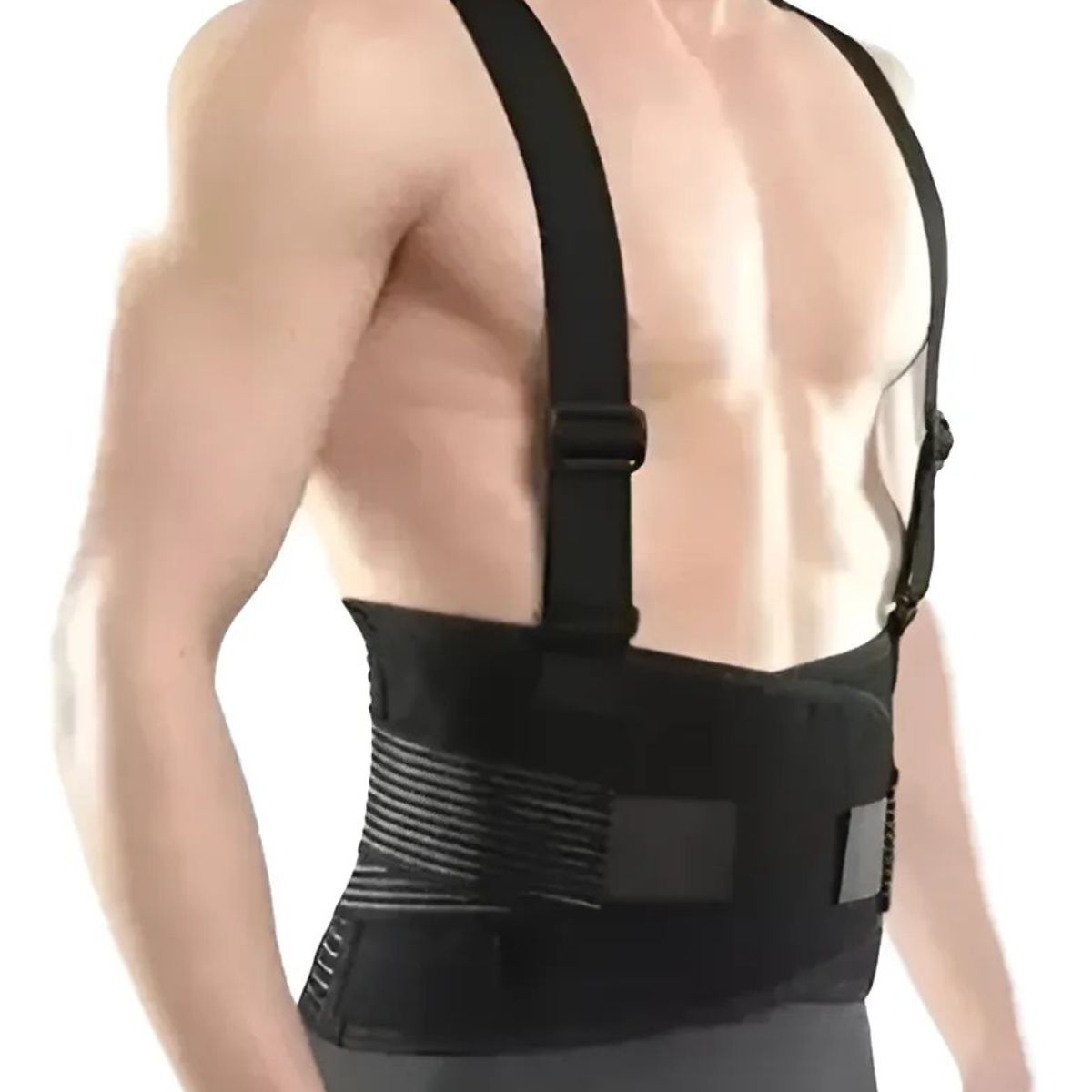 GENERICO - Faja Lumbar Abdominal Para Trabajos De Fuerza Con Tirantes