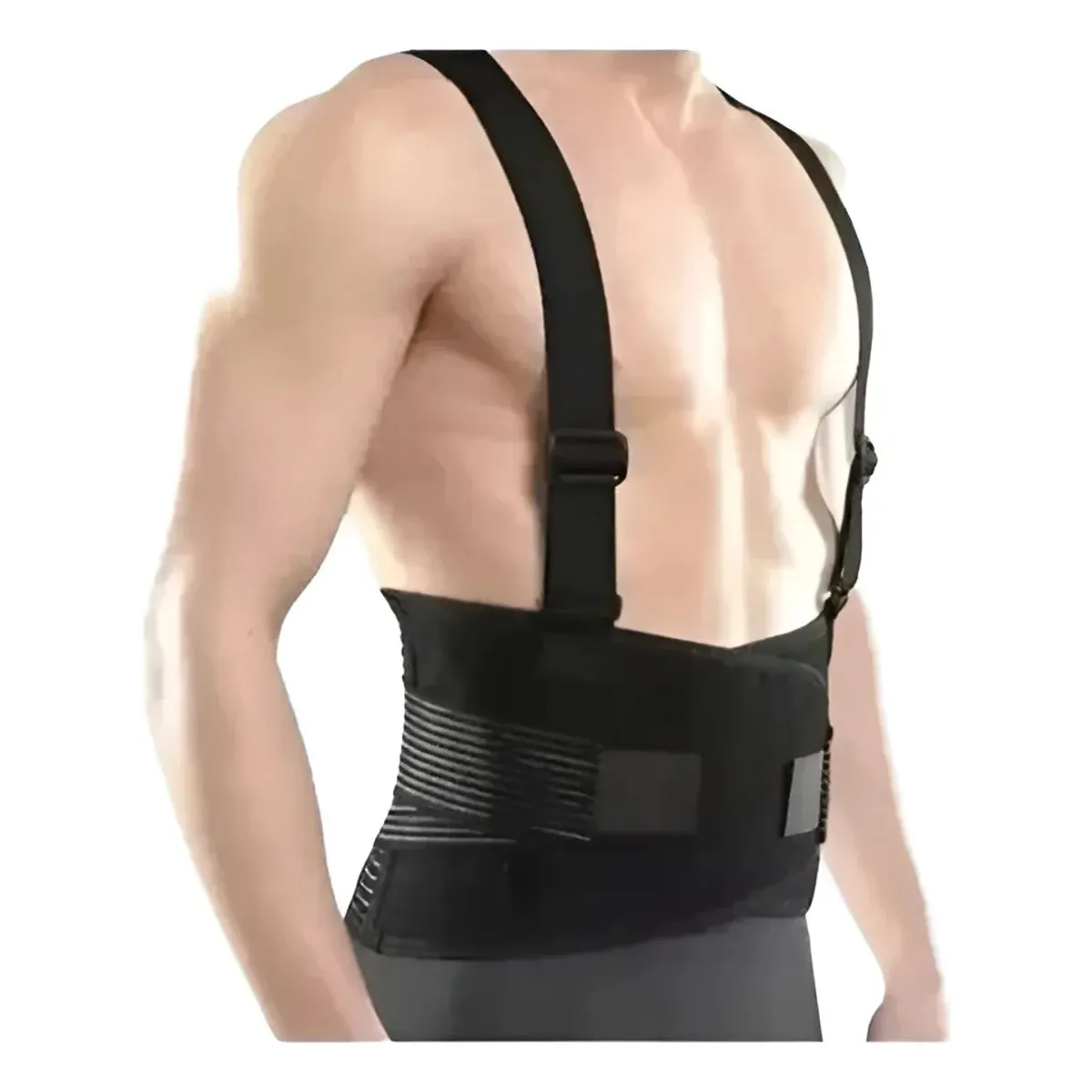 GENERICO - Faja Lumbar Abdominal Para Trabajos De Fuerza Con Tirantes