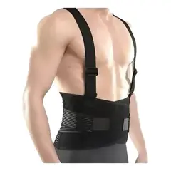 GENERICO - Faja Lumbar Abdominal Para Trabajos De Fuerza Con Tirantes