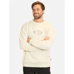 RIP CURL - Poleron CR Rituals Ovals Crew Blanco Hombre - Blanco