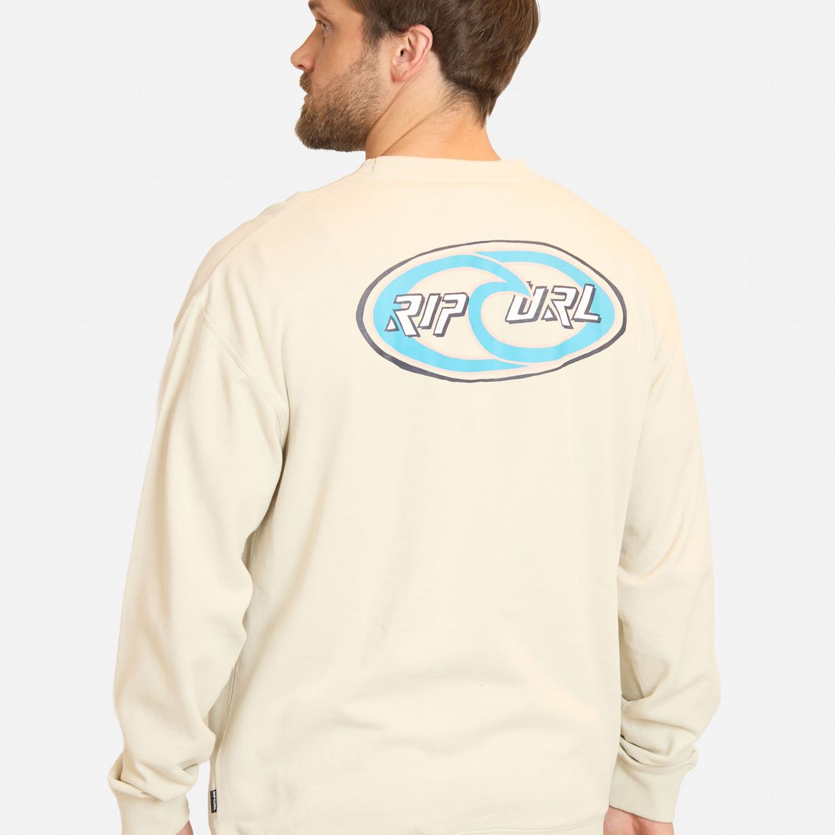 RIP CURL - Poleron CR Rituals Ovals Crew Blanco Hombre Rip Curl - Blanco