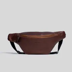 TRAUKO - Banano Unisex Cuero Castaño Soho