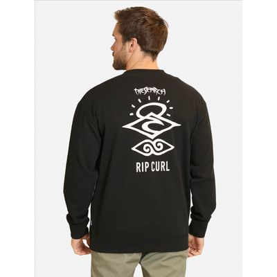 Imagen 2 del producto Poleron CR Search Logo Loose Crew Negro Hombre - Negro