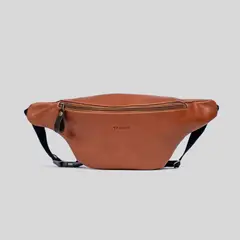 TRAUKO - Banano Unisex Cuero Cognac Soho