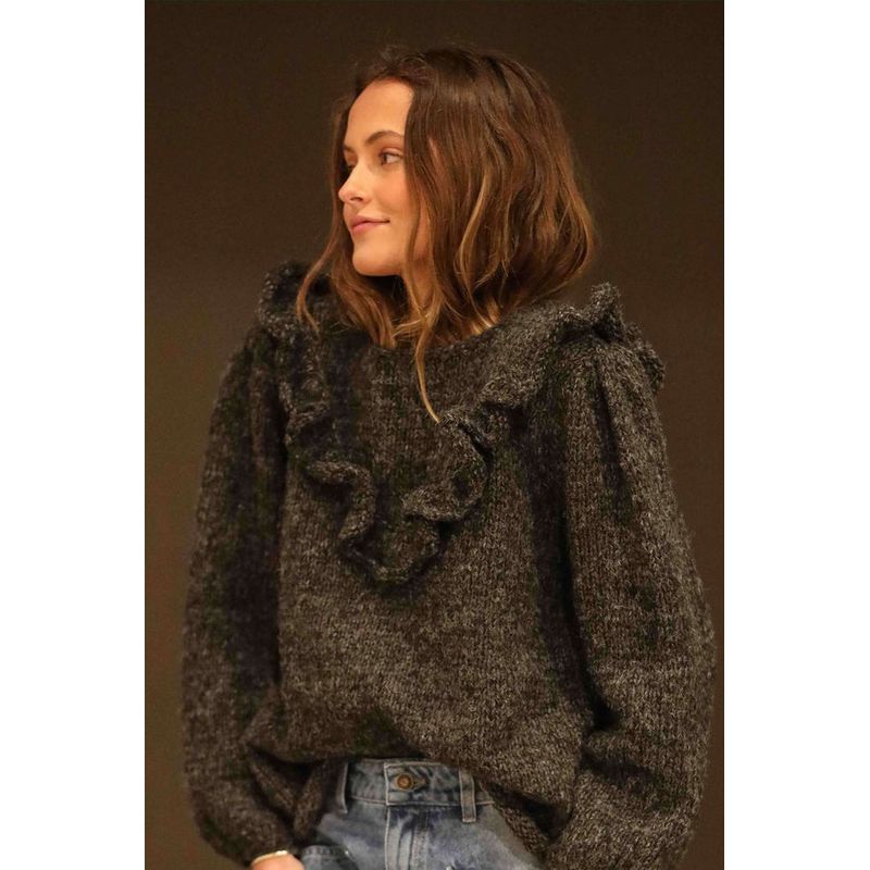 CALEDONIA LABEL - SWEATER CROISSANT - NEGRO