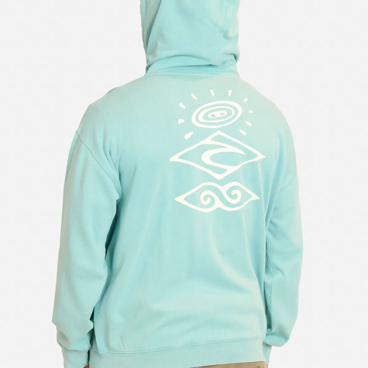 RIP CURL - Poleron FZ Boys Search Logo Celeste Hombre Rip Curl - Celeste