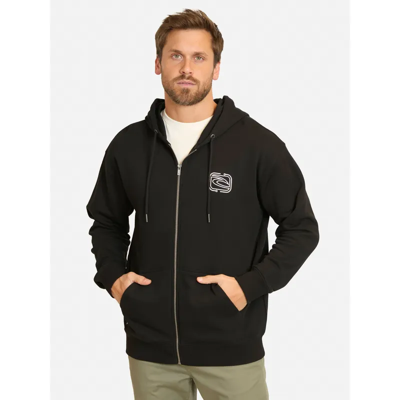 RIP CURL - Poleron FZ Future Evo Negro Hombre Rip Curl - Negro