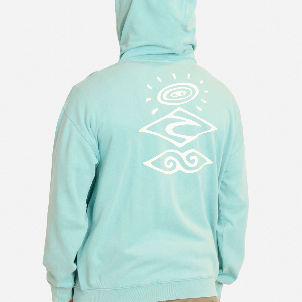 RIP CURL - Poleron FZ Boys Search Logo Celeste Hombre Rip Curl - Celeste