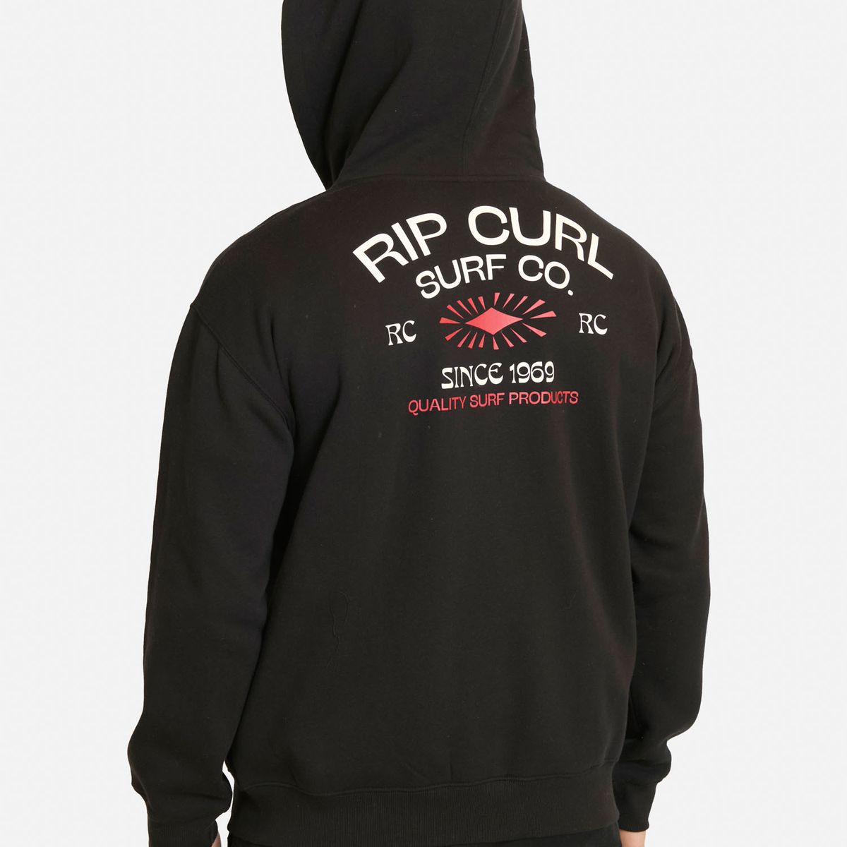 RIP CURL - Poleron FZ Overwave Negro Hombre Rip Curl - Negro