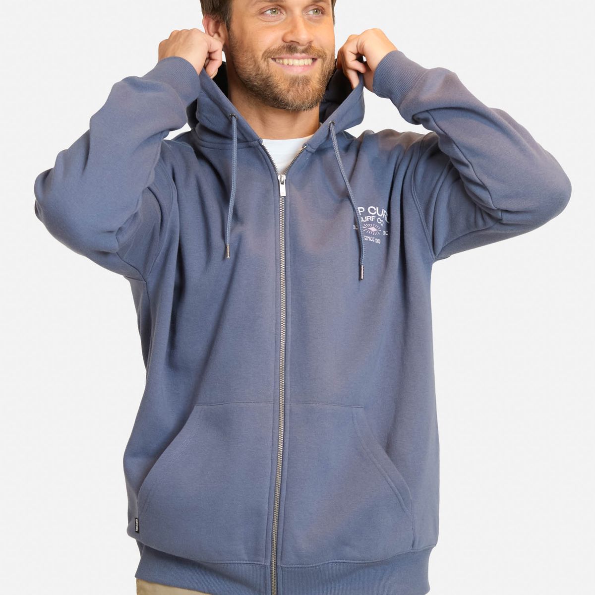 RIP CURL - Poleron FZ Overwave Azul Hombre Rip Curl - Azul