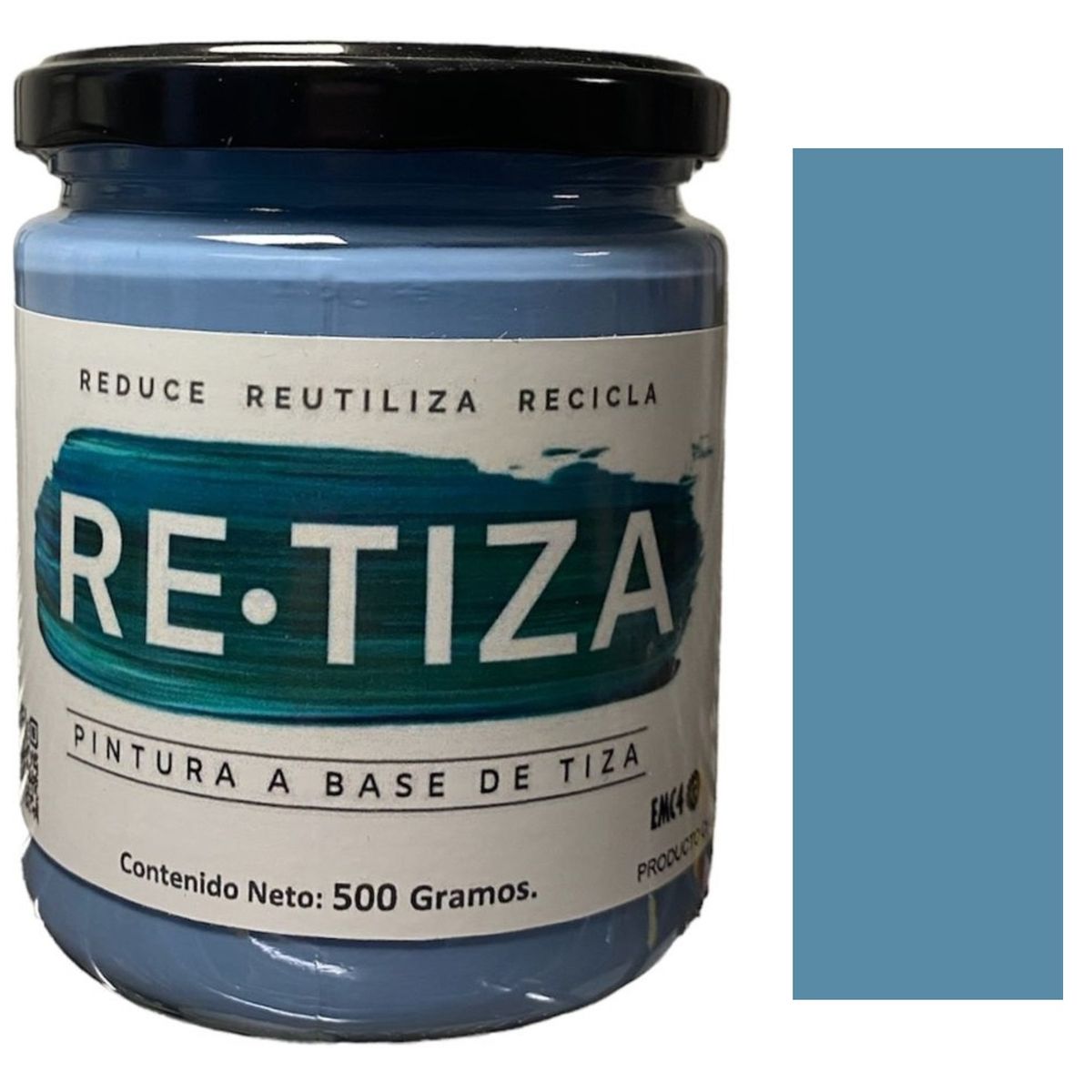 RETIZA - AZUL PIEDRA 500 Grs. Pintura Tizada/Vintage base agua mate