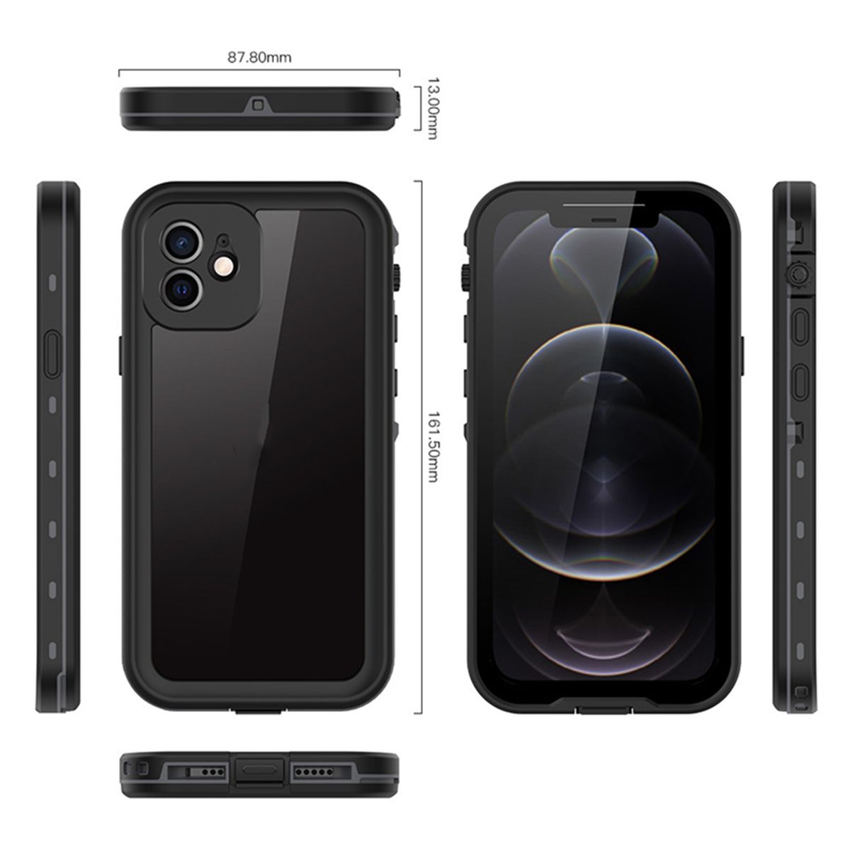 GENERICO - Carcasa Blindada Para iPhone 12 Waterproof Antigolpes