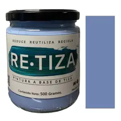 RETIZA - AZUL CELESTE-ALASKA 500 Grs. Pintura Tizada/Vintage base agua mate