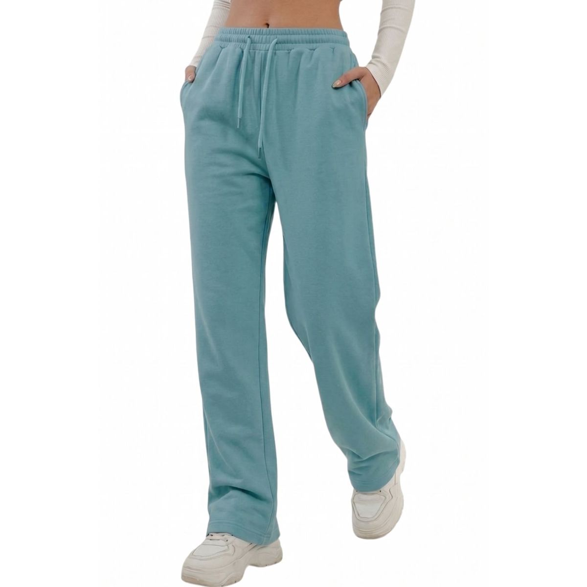 LOOK SHOP - Pantalón Buzo Mujer Jogger Invierno Forro Polar Recto 138