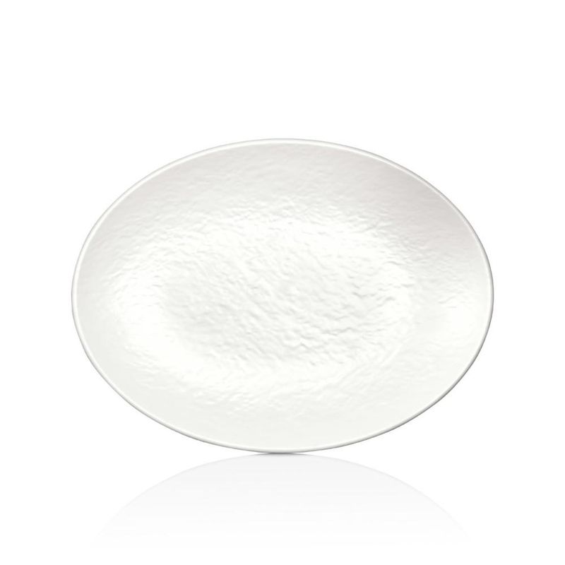 GENERICO - PLATO MELAMINA OVALADO BLANCO 30 X 223 CM LINEA TILDA - Blanco