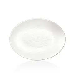 GENERICO - PLATO MELAMINA OVALADO BLANCO 30 X 223 CM LINEA TILDA - Blanco