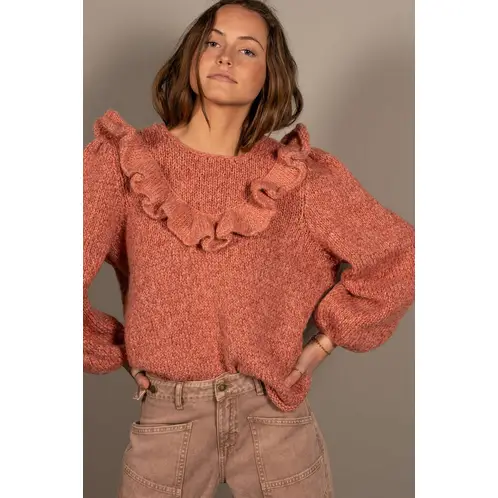 CALEDONIA LABEL - SWEATER CROISSANT - TERRACOTA
