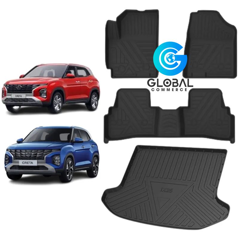 GENERICO - Set Pisos calce Perfecto Hyundai Creta - 4Pzs