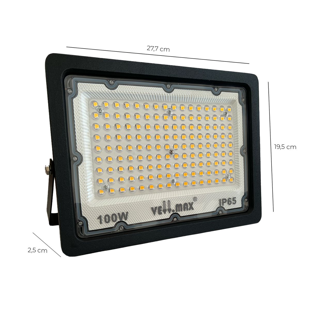 AVC - Proyector LED Slim 100w VFL66100 Negro Luz Cálida SEC