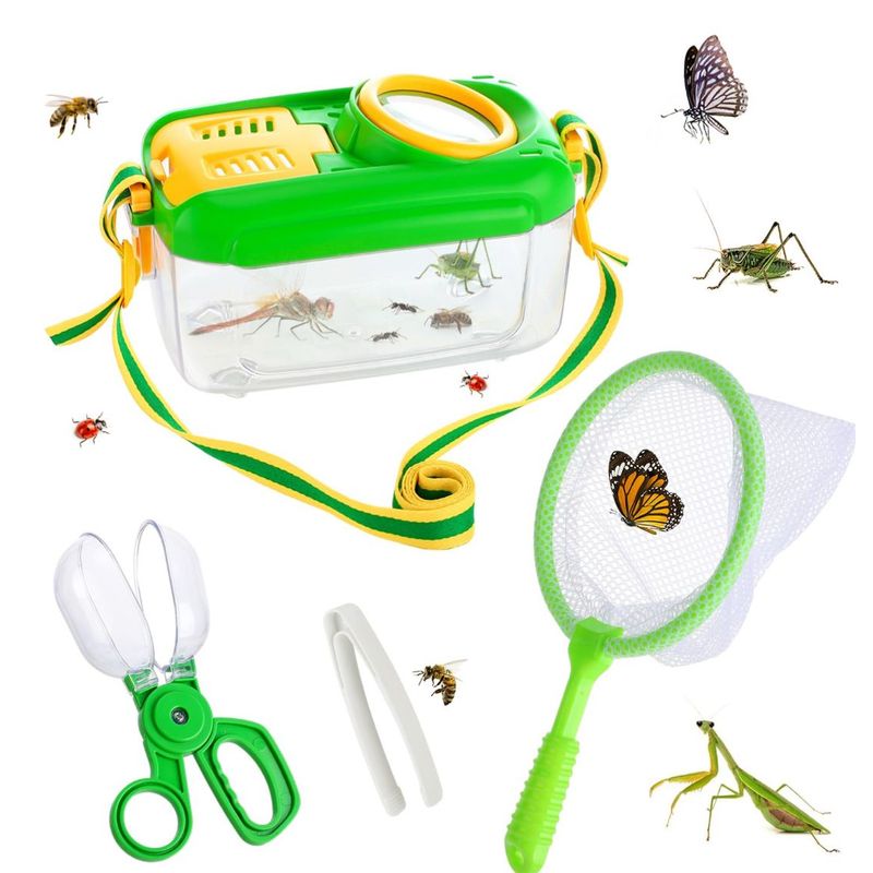 GENERICO - Set Observador Insectos Con Lupa - Contenedor