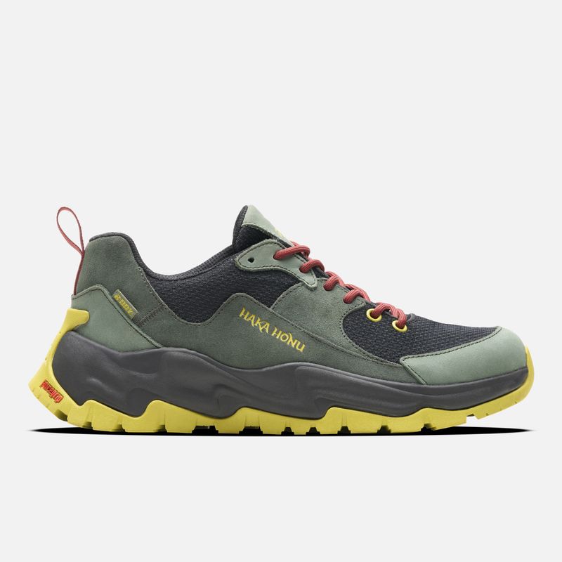 HAKA HONU - Zapato Hombre Cordillera Baja Verde Grisaceo Haka Honu