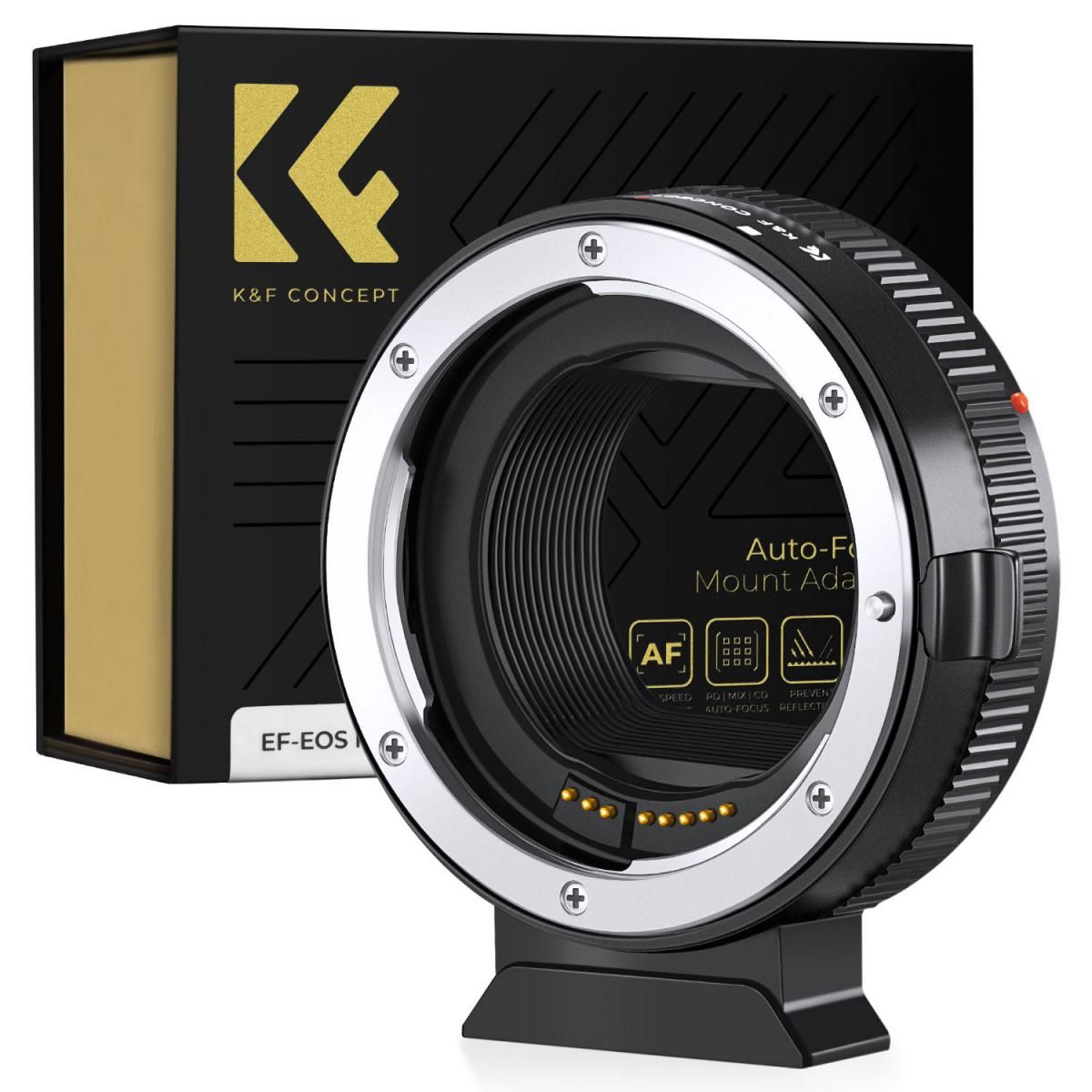 GENERICO - KF CONCEPT ADAPTADOR MONTURA CANON EFEFS A CANON R CON AUTOFOCO EFEFS-R
