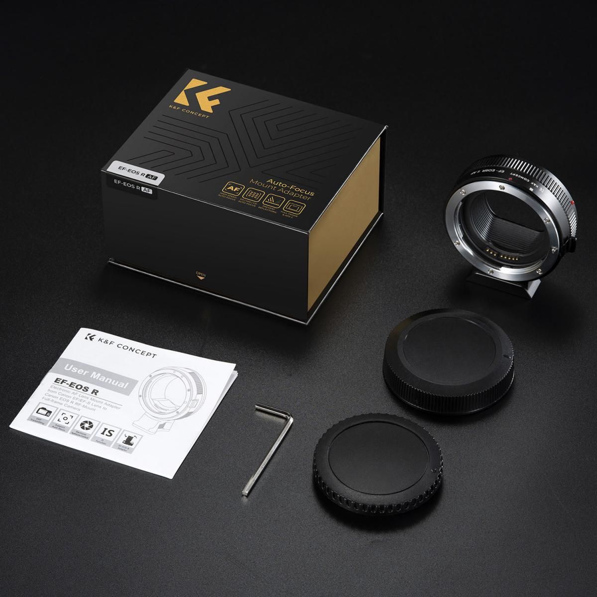 GENERICO - KF CONCEPT ADAPTADOR MONTURA CANON EFEFS A CANON R CON AUTOFOCO EFEFS-R