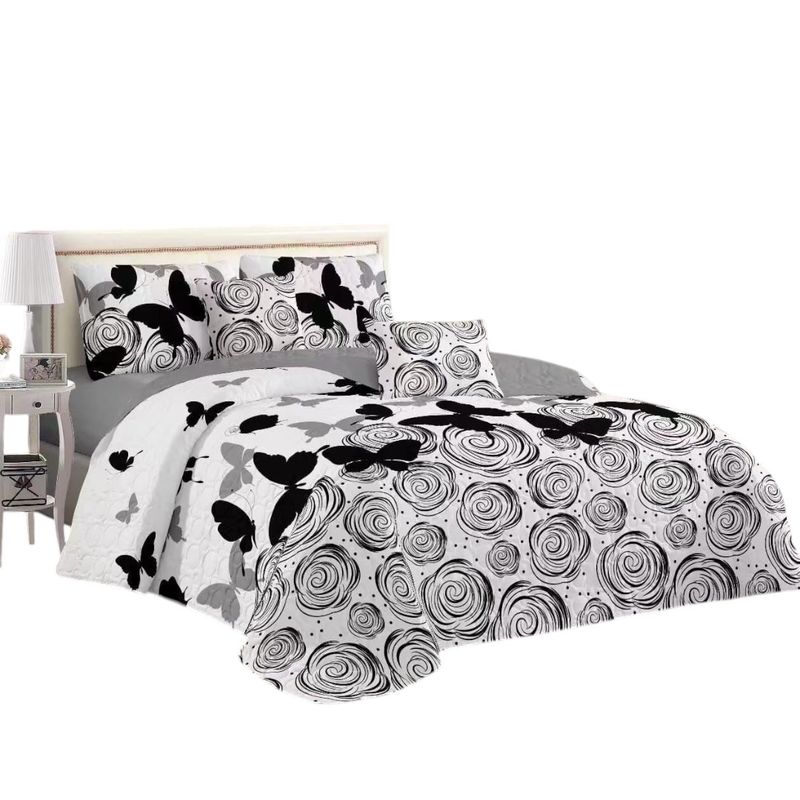 ANGELES DEL HOGAR - CUBRECAMA QUILT DE VERANO CON DISEÑO TF KING