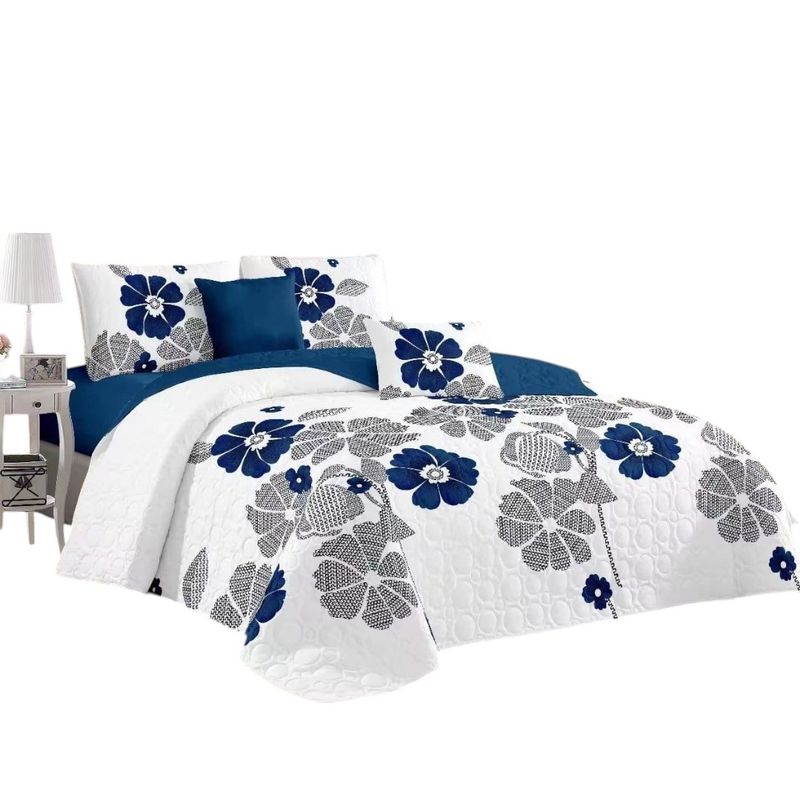 ANGELES DEL HOGAR - CUBRECAMA QUILT DE VERANO CON DISEÑO TF KING