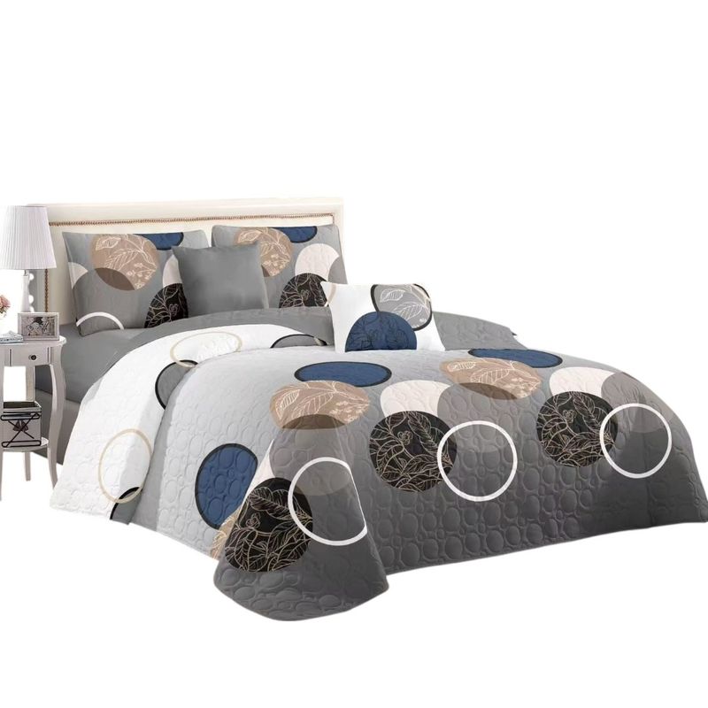 ANGELES DEL HOGAR - CUBRECAMA QUILT DE VERANO CON DISEÑO TF KING