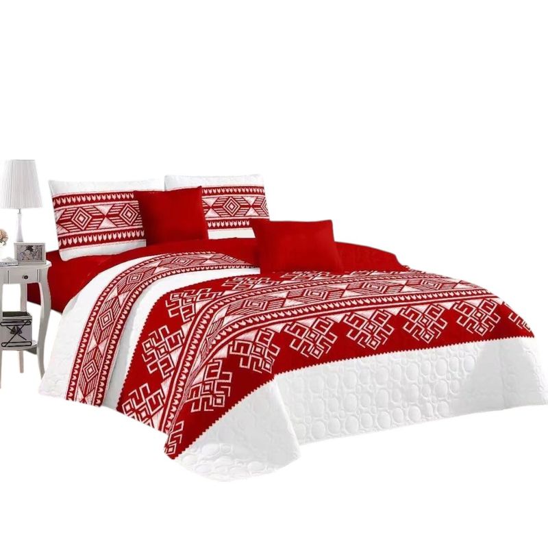 ANGELES DEL HOGAR - CUBRECAMA QUILT DE VERANO CON DISEÑO TF KING